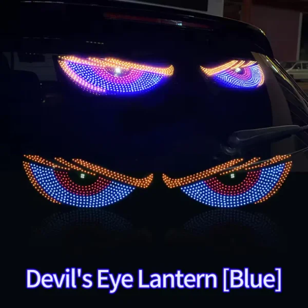 LED Demon Eyes Car Display – Interactive Winking Eyes Animation Panel ...