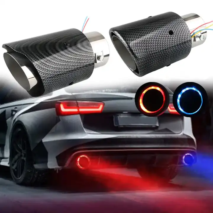 Carbon Fiber Car Exhaust LED Light