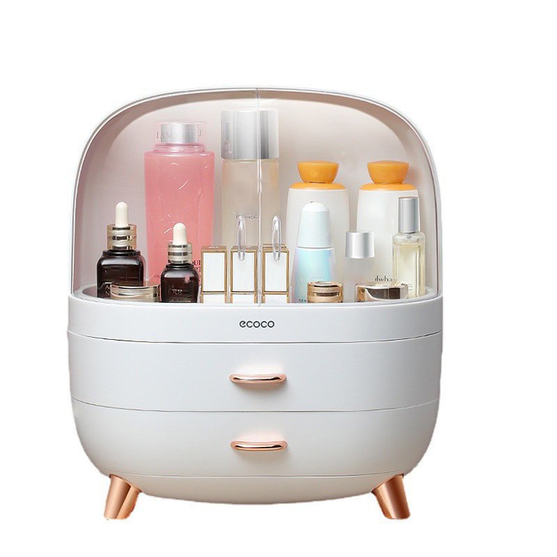 Korean Makeup Organizer – Dustproof & Waterproof Cosmetic Storage