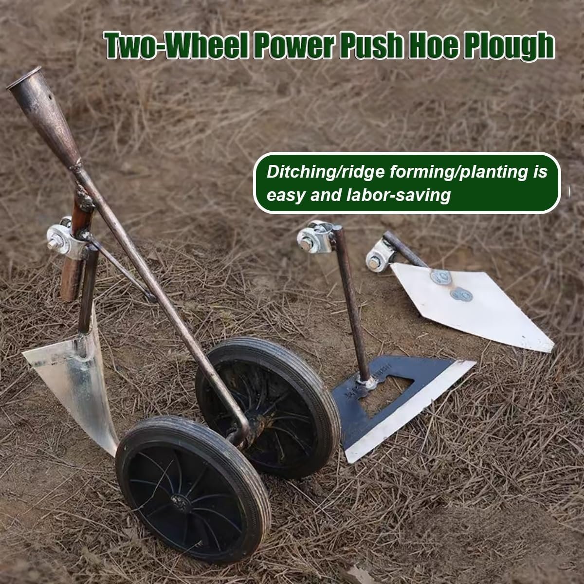 Two-Wheel, Three-Head Hand Tiller